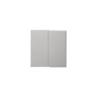 EKINEX EK-T2R-GAG Confezione 2 tasti rettangolari verticali - Grigio argento