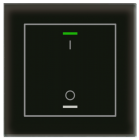 MDT BE-GTL1TS.B1 BE-GTL1TS.B1: pulsante in vetro II Lite 1 volta, RGBW, nero