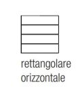 EKINEX EK-TRO-F Confezione 4 tasti rettangolari orizzontali serie FF in NTM