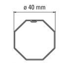 FAAC 132260 ADATTATORE TUBO OTTAGONALE 40 x 0,6-0,8-1 SCANALATO