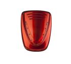 VENITEM 23.28.04 Sirena MURANO pearly red-orange owl container only