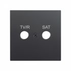 ZENNIO ZS55CTVRSA ZS55. Placca copri-inserto TV-R/SAT 55x55 mm - Ant
