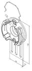 NICE 693.17.00 Supporto standard regolabile