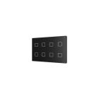 ZENNIO ZVITXLX8A TECLA XL 8-key backlit capacitive touch switch, black