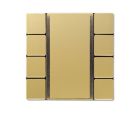 JUNG ME2074NABSC Sensore a tasti 4 canali Standard per accoppiatore bus KNX 2070U radiotrasmettitore a parete 40FW- ottone classico