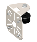 UNISTAB AM2960Z GALVANIZED bullet camera support for pole head d. 6