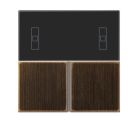 JUNG ME4093TSAAT Set di pulsanti completo per controller ambientale KNX compatto 4093KRMTSD- mod. LS990- ottone anticato