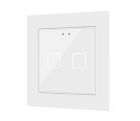 ZENNIO ZVIF55X2VTW Tastiera capacitiva Flat55, 2 Tasti, bianco