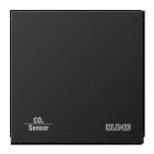 JUNG CO2AL2178D Termostato ambiente KNX con sensore CO2 e umidità aria con accoppiatore bus integrato e interfaccia per pulsanti- 2 canali- alluminio scuro