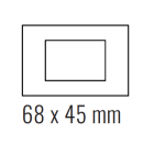 EKINEX EK-PRG-GBU Placca 71 (Form/Flank/NF) rettangolare colore carbonio