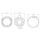 FAAC 805280 Angle Battuta 50X50X2 Tk50 Anodized