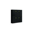 MDT RF-TA55A406.01 KNX RF button 4f. +act. , black op.