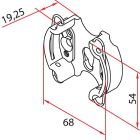 FAAC A4506_0555S TM2 SUP45 - CLIP RINFORZATE SUP_1PC