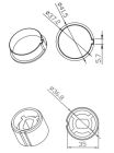 CAME 001YK4107 ROUND 40X1mm PLASTIC PULLEY