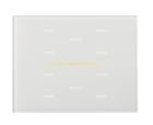 EELECTRON 9025GL310L01 PULSANTE VETRO CAPACITIVO KNX,  BIANCO 3 MODULI  VETRO 10 CANALI