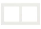 EKINEX EK-D2S-F_ Double plate with 2 windows 60X60 in Fenix ​​NTM