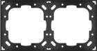 EKINEX EK-A71E-1-NF Adattatore per montaggio di 1 placca doppia senza cornice (versione 'NF/Deep)