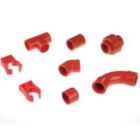 COOPER CSA FIRE AA-TEE25R T-shaped branch in red ABS. Diameter: 25 mm