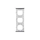 ELSNER 70412 Frame Corlo 3-gang- black matt Frame for mounting 