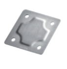 8311L Piastra Forata Da Saldare Sull'attacco Posteriore 150x150 Mm Fadini 8311l
