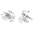 MINGARDI 2713835 Kit staffe di supporto attuatore / Kit actuator su