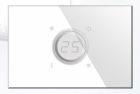 BLUMOTIX BX-R07W KRISTAL Glass thermostat 120X80mm White
