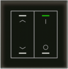 MDT BE-GTL2TS.C1 BE-GTL2TS.C1: pulsante in vetro II Lite 2 volte, RGBW, nero