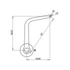 FAAC 1057303 PAIR OF NIGHT &amp; DAY ARMS TYPE ND5 - BROWN