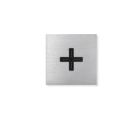 BASALTE 0131-01 Eve plus wall base cover in brushed aluminium