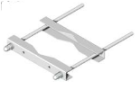 UNISTAB AD3806W supporto a parete per palo d. 100÷300mm viti M16x