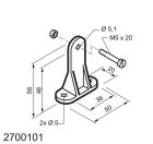 MINGARDI 2700101 “T”/“T” attachment brac bracket