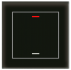MDT BE-GTL10S.01 BE-GTL10S.01: pulsante in vetro II Lite 1 volta, RGBW, nero