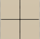EKINEX EK-TQQ-FCO Kit of 4 square (40x40) FF (Form/Flank/NF) buttons Beaver Color Ottawa