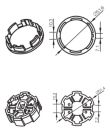 CAME 001YK5140 REINFORCED ROUND 56X4.5 mm