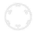 NICE 820.01.00 Spinner 83x3 Rollease overmolded wheel + crown 