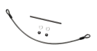 DOMOTIME ASC400SS Cavo anticaduta in acciaio INOX per cancelli a battente - Lunghezza 400mm