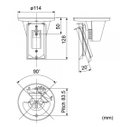 OXCA-2C CA-2C Joint bracket for ceiling fixing