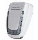 VENITEM 23.22.49 Sirena MOSE LS LUX bianco opaco/fumé EN50131-4 con sistema antischiuma antishock a doppio micro contro gli urti violenti e faretti