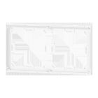 EKINEX EK-A71-5-NFW Confezione 5 pz telaio adattatore bianco per placca doppia 'NF
