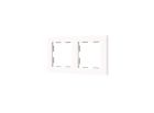 ZENNIO 980000207 ZS55 – Frames for ZS55 switches and sockets, Flat 55 and Tecla 55, 2-gang, white