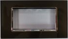 MAPAM 5004BL-6 Joy 5004BL-6 4P Dark Brown Glass Plate