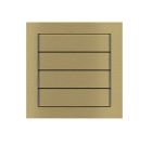 EKINEX EK-T4R-GB Pack of 4 horizontal rectangular buttons 71 series in metal