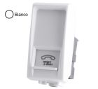 MAPAM 828B Art 828B White Telephone Socket -