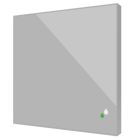 ZENNIO ZSFSENV2S ZSFSENV2S Flat Sensato v2 KNX humidity and temperature sensor for flush mounting, silver