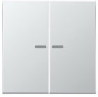 JUNG AL10921STRF KNX RF pushbutton, 2 channels, aluminium