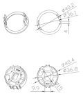 CAME 001YK4109 TONDO 54x3.5mm