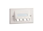 PANDUIT CFPHSL4IW Faceplate- 4 Port- Classic- Sloped Horizontal- Off