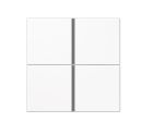 JUNG LS404TSAWW Key cover for 4 channel sensor module - mod. LS990- alpine white