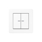 JUNG SPLS10921STRFWW SILVERPLUS KNX RF pushbutton, 2 channels, alpine white