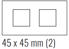 EKINEX EK-D2E-FCC Placca Deep (FF e 71 e 20Venti ) rettangolare- FENIX NTM - cacao oronico